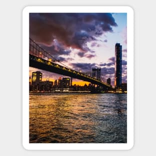 Sunset in Dumbo, Brooklyn, New York City Sticker